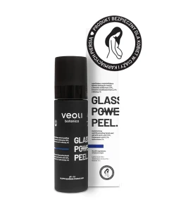 Veoli Botanica GLASS SKIN POWER PEEL Nawilżająco-rozświetlający żelowy peeling do twarzy z kwasem mlekowym 10%, traneksamowym 2,5% i ektoiną 1%